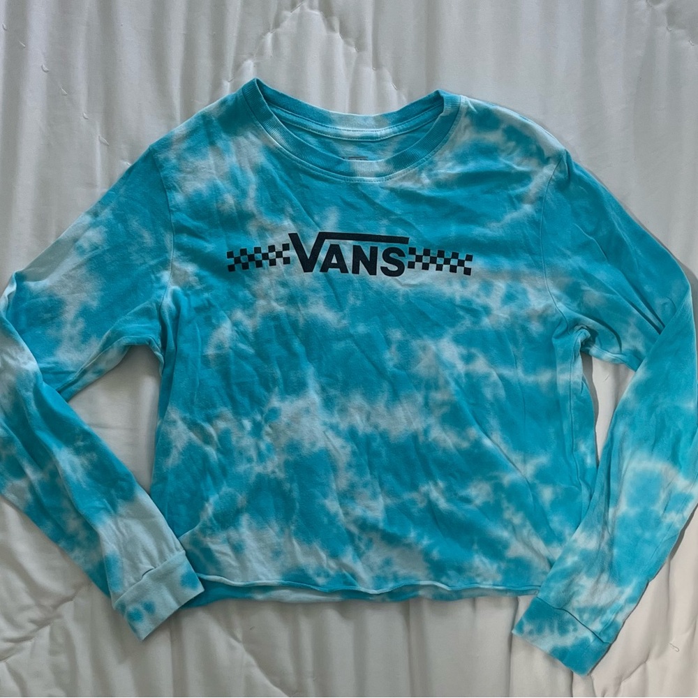 Vans Turquoise Girls Tie-Dye Long Sleeve Tee